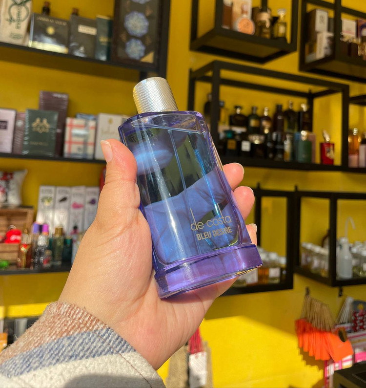 ادکلن عطر مردانه فراگرنس ورد مدل د کاستا بلو دیزایر رایحه دانهیل آبی