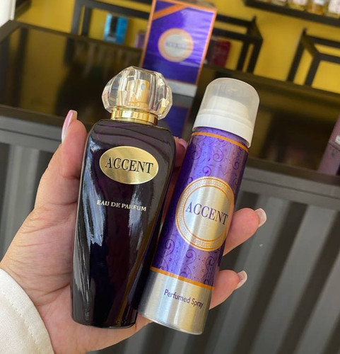 ادکلن عطر زنانه فراگرنس ورد مدل اکسنت رایحه سوسپیرو اکسنتو فروشگاه پرفیوم رایحه