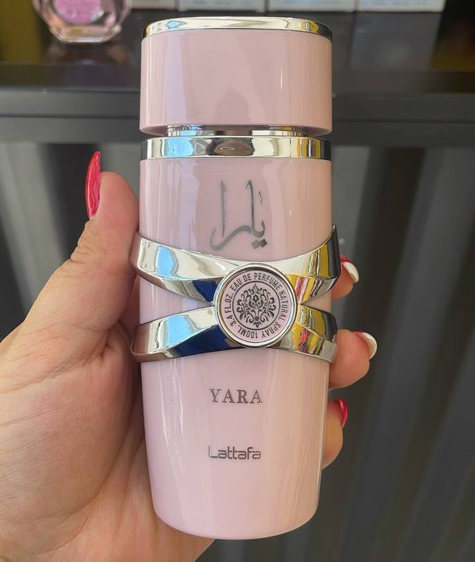 عطرادکلن زنانه لطافه مدل یارا صورتی فروشگاه پرفیومرایحه